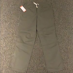 Cat & jack boys pull on pants L husky olive NWT